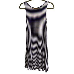 Old Navy Size Small Royal Blue and White Striped Tank Dress July 4 Summer